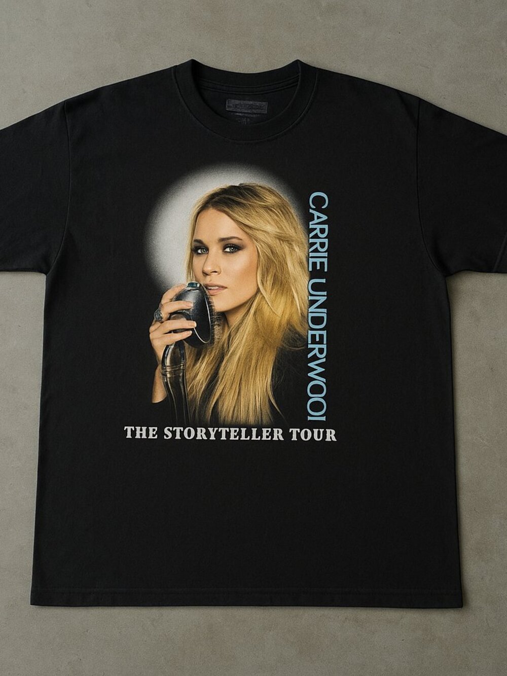 Carrie Underwood The Storyteller Tour Graphic T-Shirt Black Country Music Tee